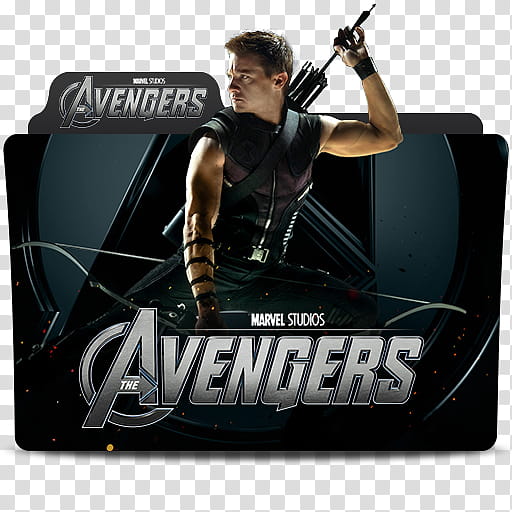 MARVEL Cinematic Universe Folder Icons Phase One, theavengers-hawkeye, Marvel Studios Avengers folder icon transparent background PNG clipart