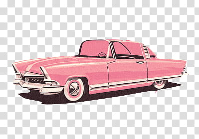 S, classic pink coupe illustration transparent background PNG clipart