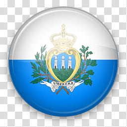 Europe Win, San-Marino, white and blue ceramic plate transparent background PNG clipart