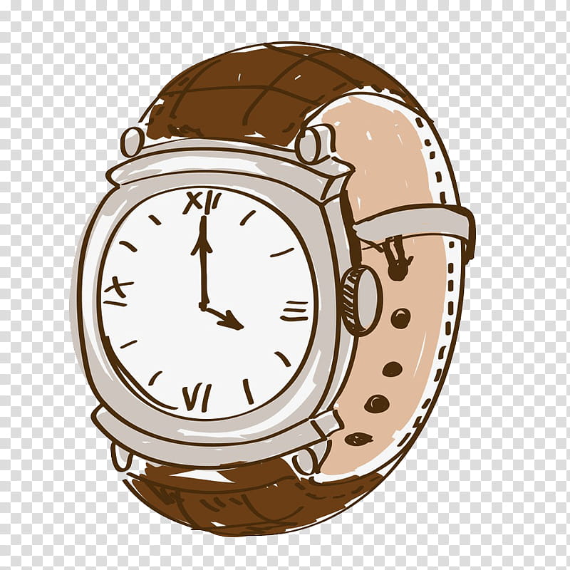 analog watch watch brown clock watch accessory, Strap, Beige, Hardware Accessory, Home Accessories transparent background PNG clipart