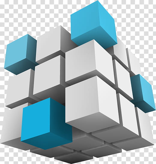 3d, 3D Computer Graphics, Threedimensional Space, Cube, Creativity, Blue, Structure, Architecture transparent background PNG clipart