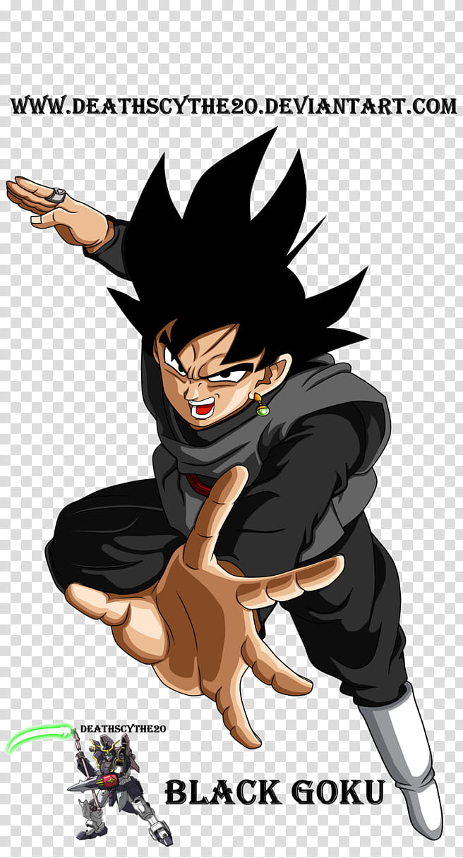 Black Goku transparent background PNG clipart