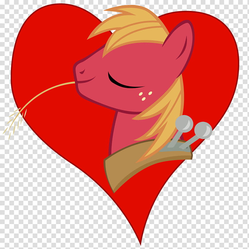 I heart Big Mac, My Little Pony illustration transparent background PNG clipart