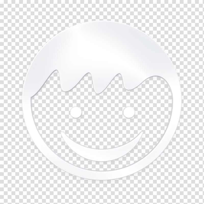 child icon, Black, White, Facial Expression, Smile, Emoticon, Head, Text transparent background PNG clipart