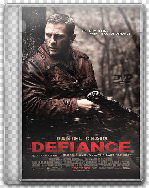 DVD movies icon, defiance, Defiance DVD case transparent background PNG clipart