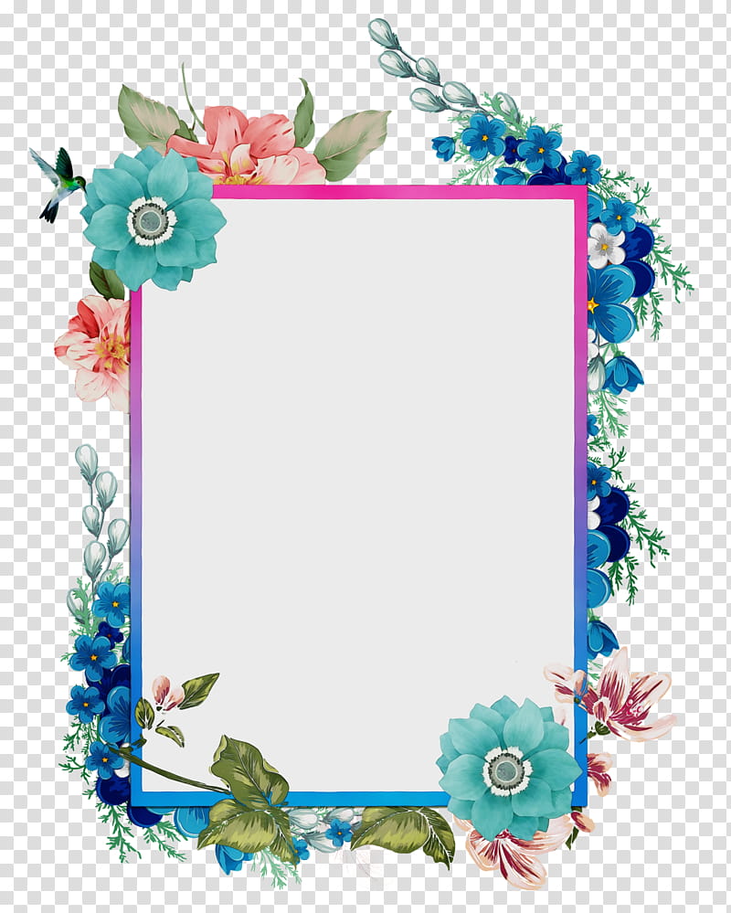 flower photo frame png