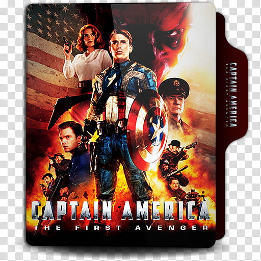 Marvel Cinematic Universe Phase  Folder Icon , Captain America The First Avenger transparent background PNG clipart