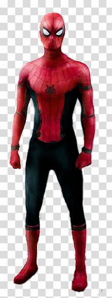 MCU Spiderman Black and Red Render transparent background PNG clipart
