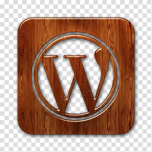 Wood Social Networking Icons, wordpress logo square webtreatsetc transparent background PNG clipart