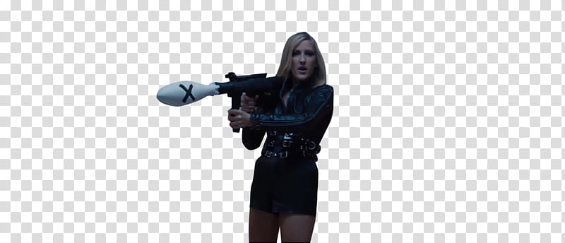 Taylor Swift  Bad Blood, woman holding black assault rifle transparent background PNG clipart