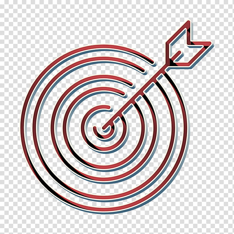 Startups and New Business icon Target icon, Line, Spiral transparent background PNG clipart