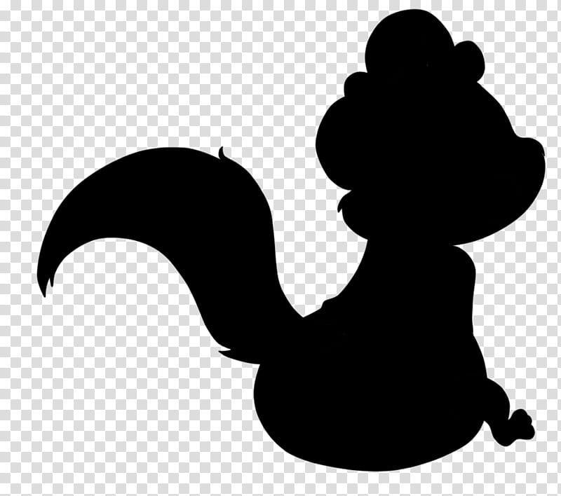 Squirrel, Silhouette, Black M, Cartoon, Blackandwhite, Tail transparent background PNG clipart