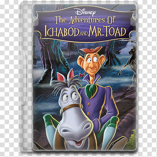 Movie Icon Mega , The Adventures of Ichabod and Mr Toad, Disney The Adventure of Ichabod and Mr. Toad DVD case transparent background PNG clipart