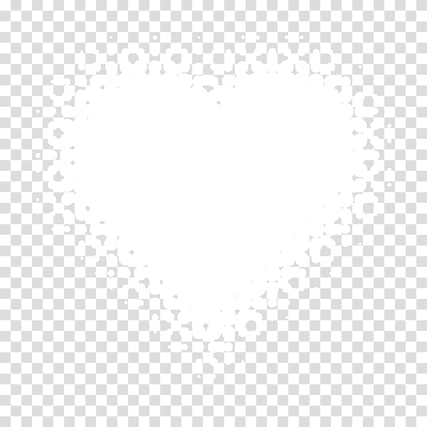 FREE Brushes en, heart-shaped white transparent background PNG clipart