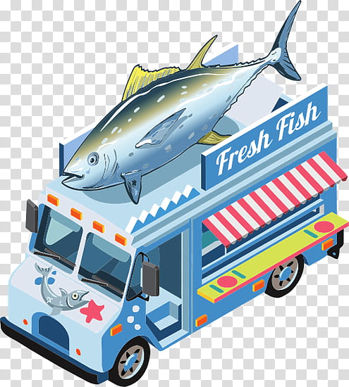 Fish, Car, Food, Truck, Tuna, Model Car, Food Truck, Transport transparent background PNG clipart