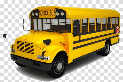 yellow school bus transparent background PNG clipart