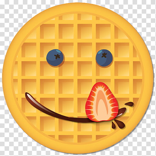 Cartoon Nature, Waffle, Eggo Waffles, Emoji, Blueberry, Emoticon, Food, Wafer transparent background PNG clipart