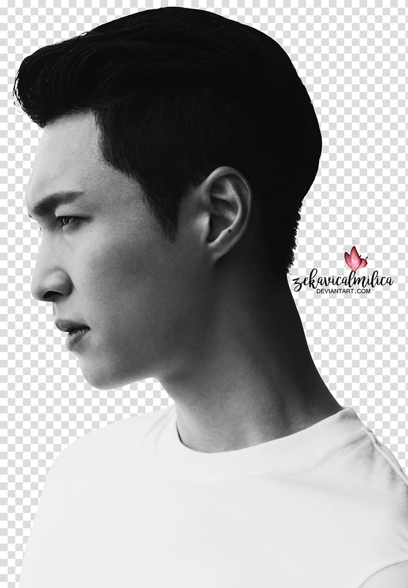 EXO Lay BIOTHERM HOMME, man in white crew-neck transparent background PNG clipart