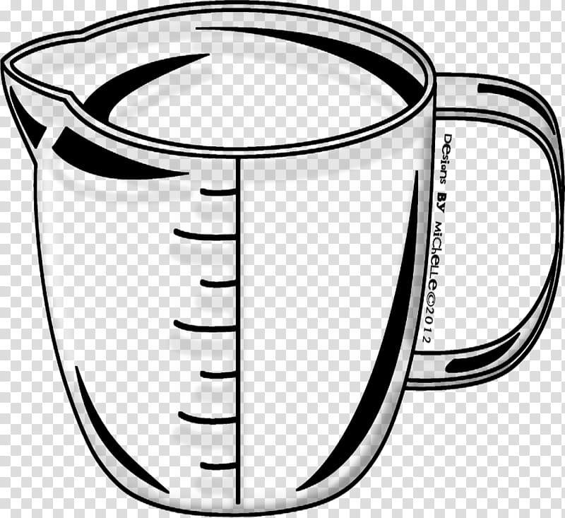 Measuring Cup Cup, Measuring Spoon, Measuring Cups Spoons, Measurement, White, Teaspoon, Tableware, Black And White transparent background PNG clipart