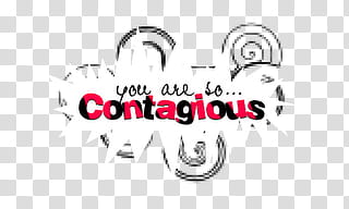 varios, you are so contagious text transparent background PNG clipart