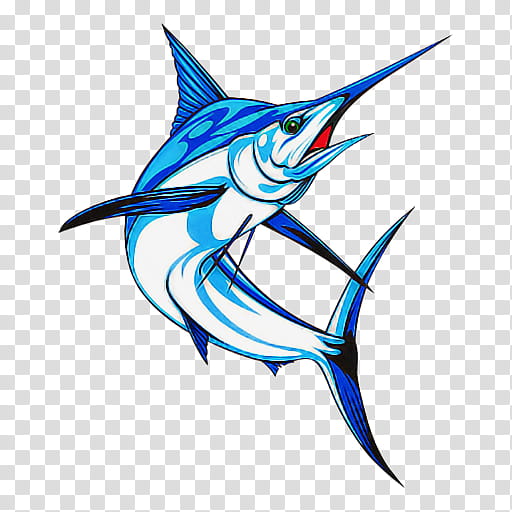 swordfish sailfish fish marlin atlantic blue marlin, Rayfinned Fish, Electric Blue, Bonyfish transparent background PNG clipart