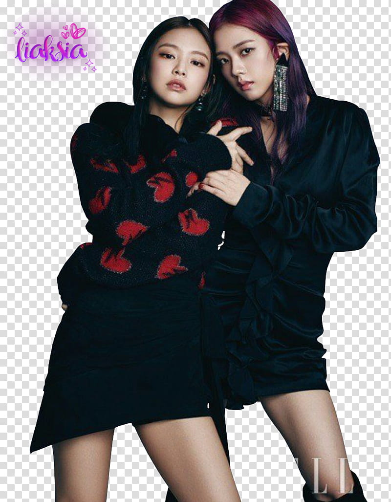 BLACKPINK Jisoo and Jennie transparent background PNG clipart