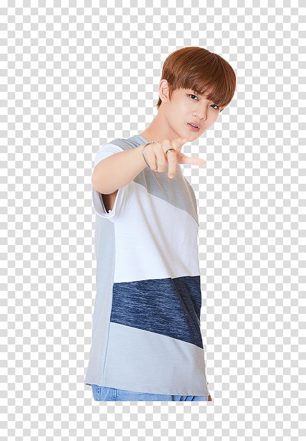 WANNA ONE S , man pointing her fingers transparent background PNG clipart