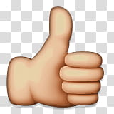 thumbs up emoji transparent background PNG clipart