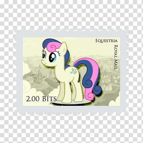 Pony Stamps , . Bits Equestria Royal Mail postage stamp transparent background PNG clipart