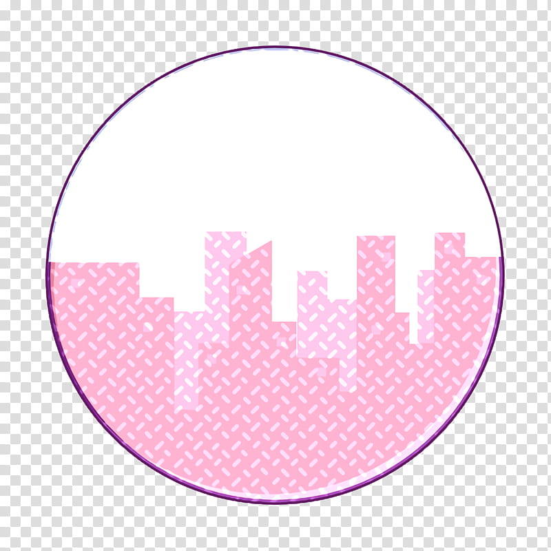 architecture icon building icon busy icon, City Icon, Landscape Icon, Town Icon, Pink, Text, Purple, Magenta transparent background PNG clipart