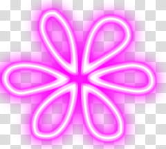 lights, pink neon flower transparent background PNG clipart