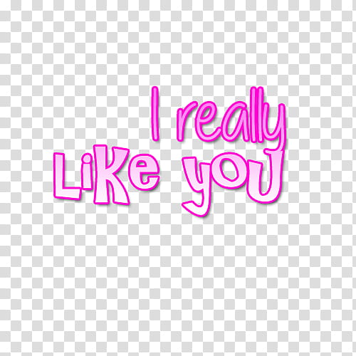 I really like you text transparent background PNG clipart