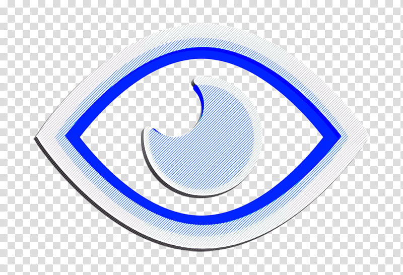 eye icon opened icon public icon, Visible Icon, Watch Icon, Symbol, Logo, Circle, Electric Blue transparent background PNG clipart