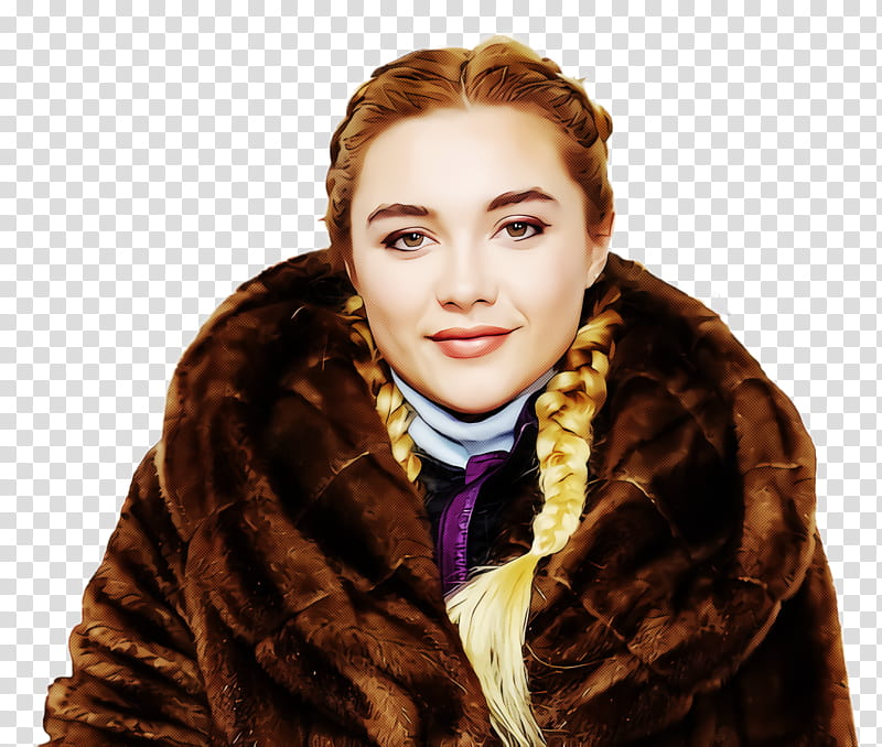 Florence Pugh Fighting with My Family Film News Seven Bucks Productions, Sundance Film Festival, Lady Macbeth, Paige, Dwayne Johnson, Fur, Fur Clothing, Hairstyle transparent background PNG clipart