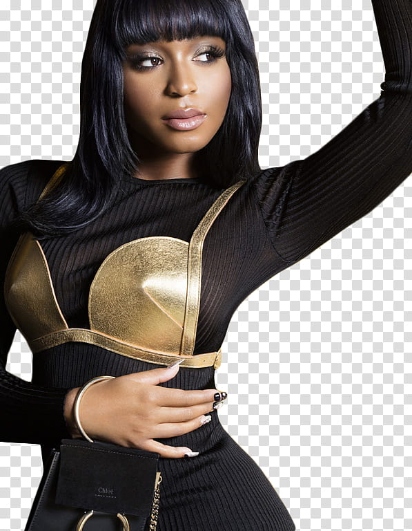 Normani Kordei, woman holding tummy transparent background PNG clipart