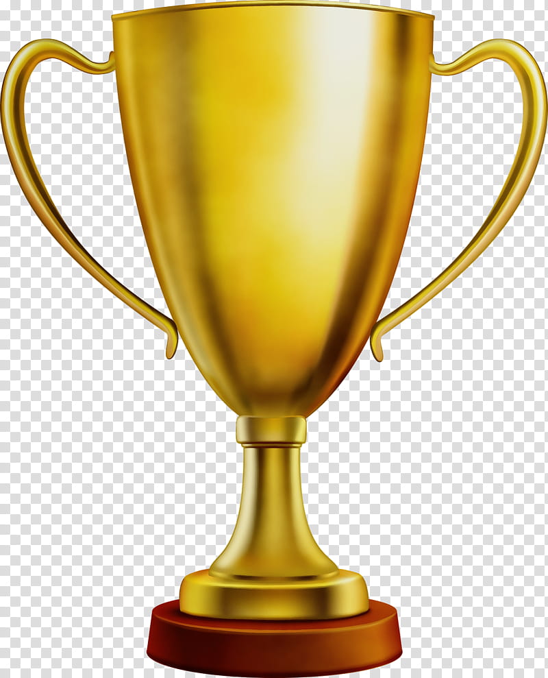 Cartoon Gold Medal, Watercolor, Paint, Wet Ink, Trophy, Cup, Computer Icons, Vince Lombardi Trophy transparent background PNG clipart