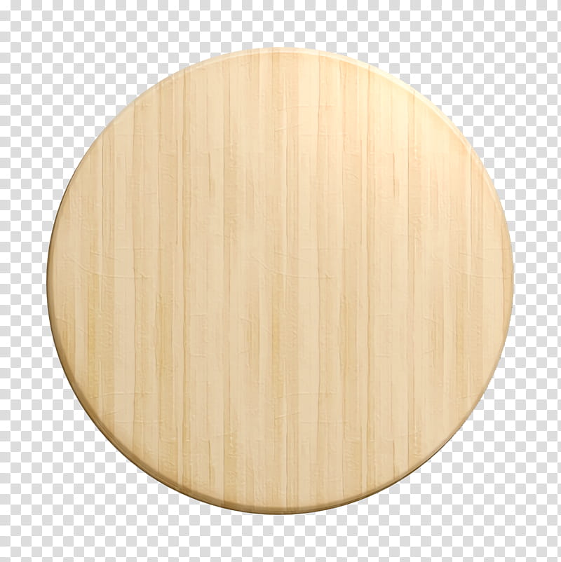 Wood Icon, Safari Icon, Plywood, Beige, Yellow, Table, Circle, Cutting Board transparent background PNG clipart