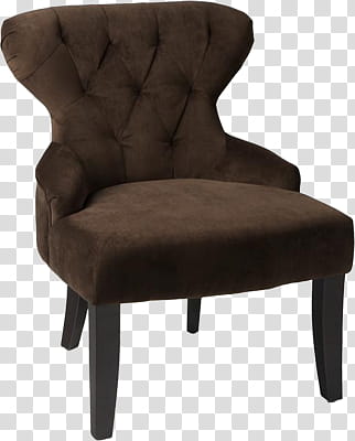 brown armless chair transparent background PNG clipart