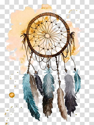 Watercolor Decoration, Dreamcatcher, Painting, Watercolor Painting, Drawing, Dreamcatcher Decoration, Art, Feather transparent background PNG clipart thumbnail