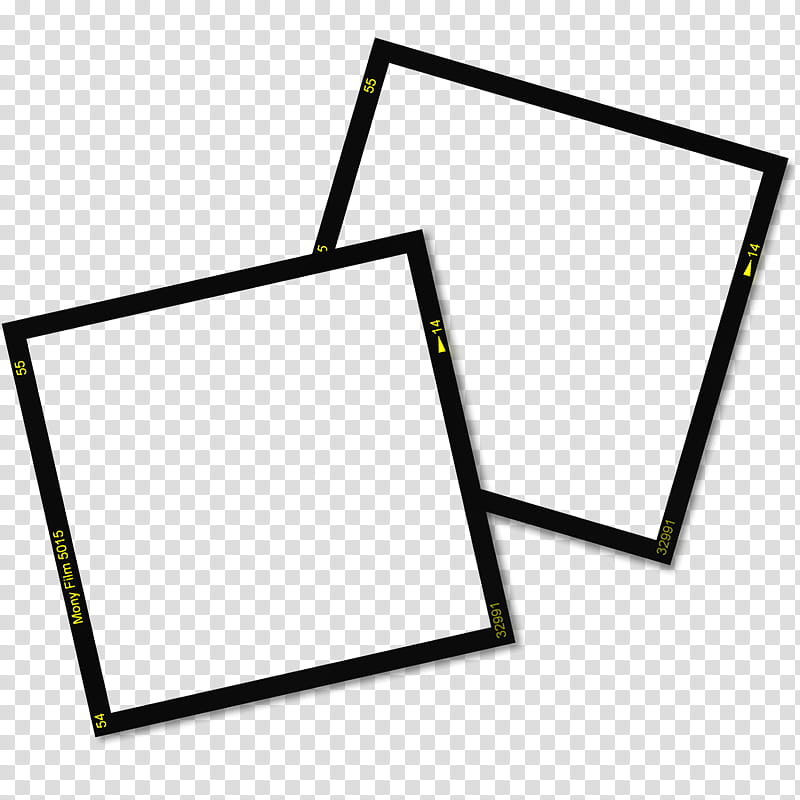 Set Border Frame, two square black frames transparent background PNG clipart