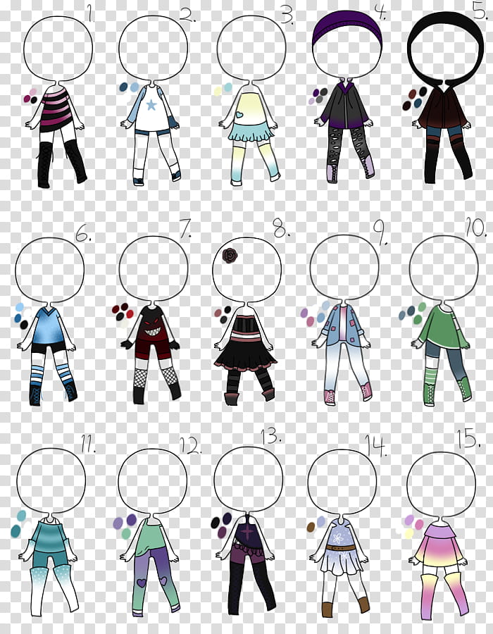 / Open, Adopt Batch , Misc. Outfits transparent background PNG clipart