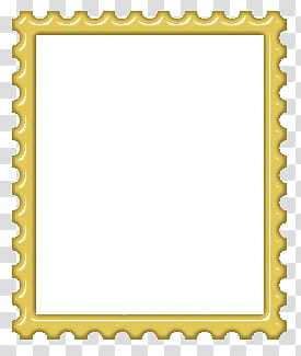 empty rectangular gold frame transparent background PNG clipart