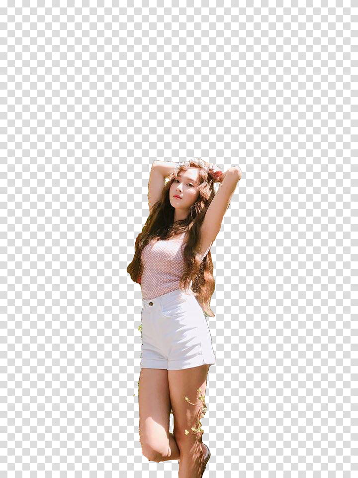 RENDER JESSICA BECAUSE IT S SPRING, woman pink top and white short shorts transparent background PNG clipart