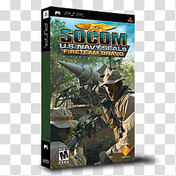 PSP Games Boxed , SOCOM US Navy SEALs Fireteam Bravo transparent background  PNG clipart