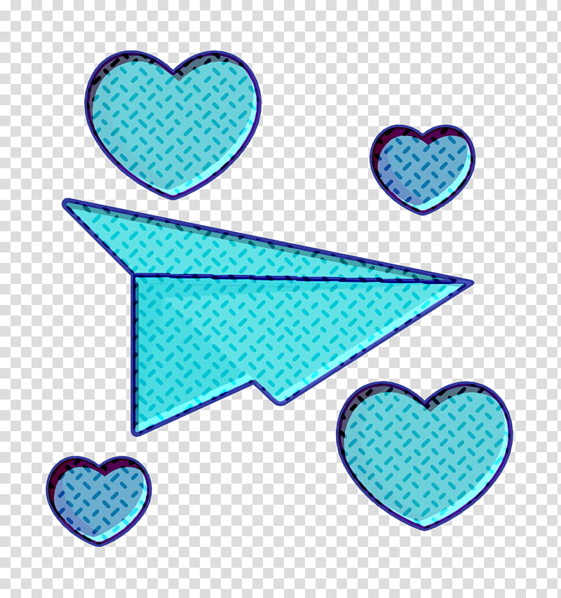 Love letter icon Heart icon Love icon, Aqua, Turquoise, Teal, Line transparent background PNG clipart