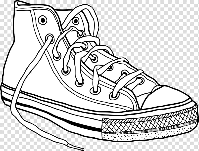 converse shoe sketch