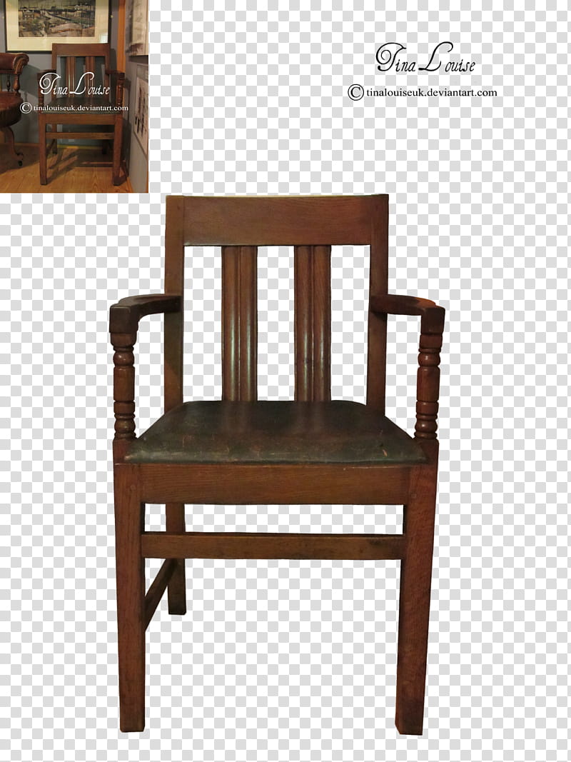 Chair, brown wooden armchair transparent background PNG clipart