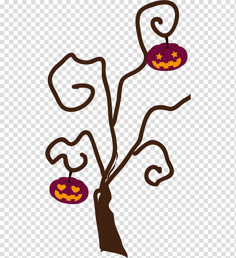 Halloween Tree Branch, Halloween , Ghostface, Festival, Pumpkin, Mask, Sculpture, Text transparent background PNG clipart