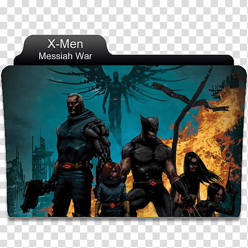Marvel Comics Folder , X-Men Messiah War transparent background PNG clipart
