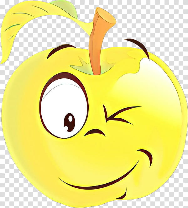 Apple Tree, Cartoon, Smiley, Yellow, Happiness, Text Messaging, Meter, Fruit transparent background PNG clipart